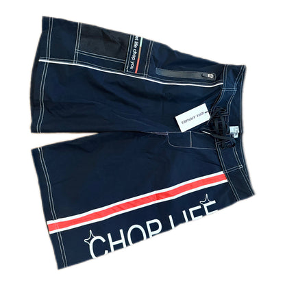 IOPA “Chop Life” Boardshorts – Red Stripe