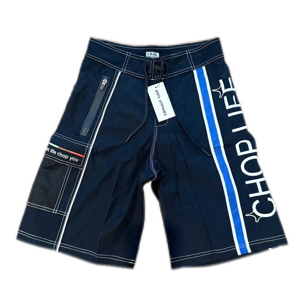 IOPA “Chop Life” Boardshorts – Blue Stripe